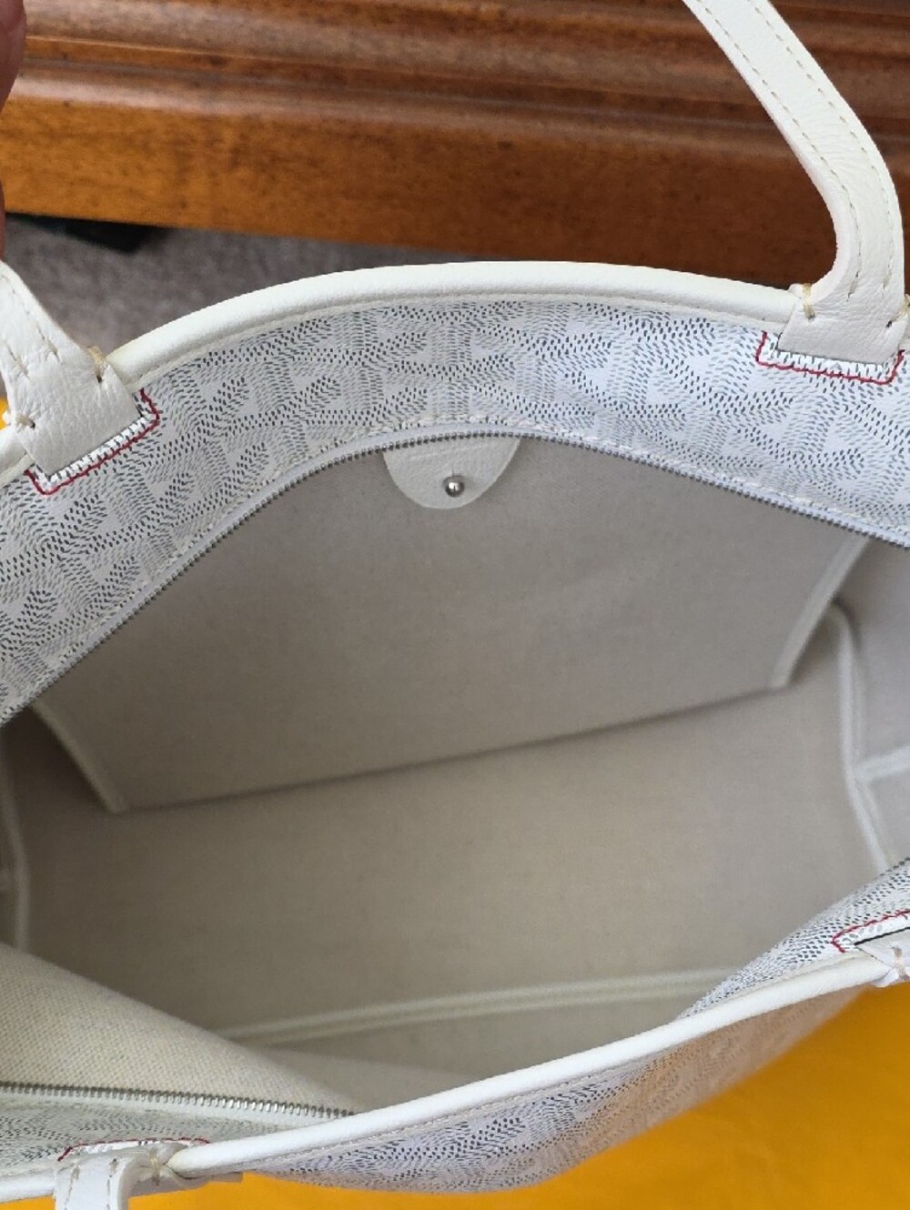 New Goyard Artois White Cream Tote Bag - Picture 3 of 7